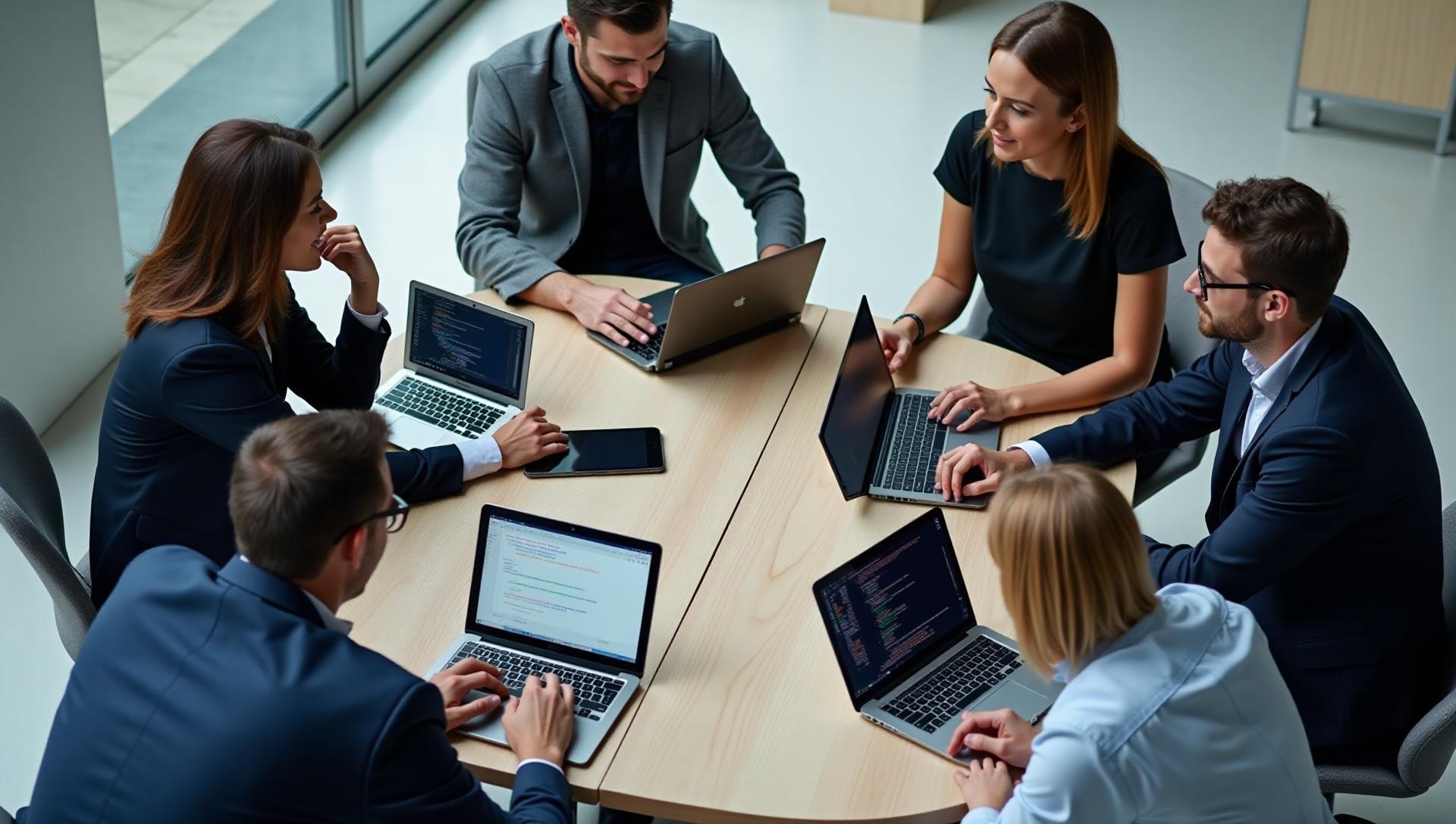 Professional team collaboration